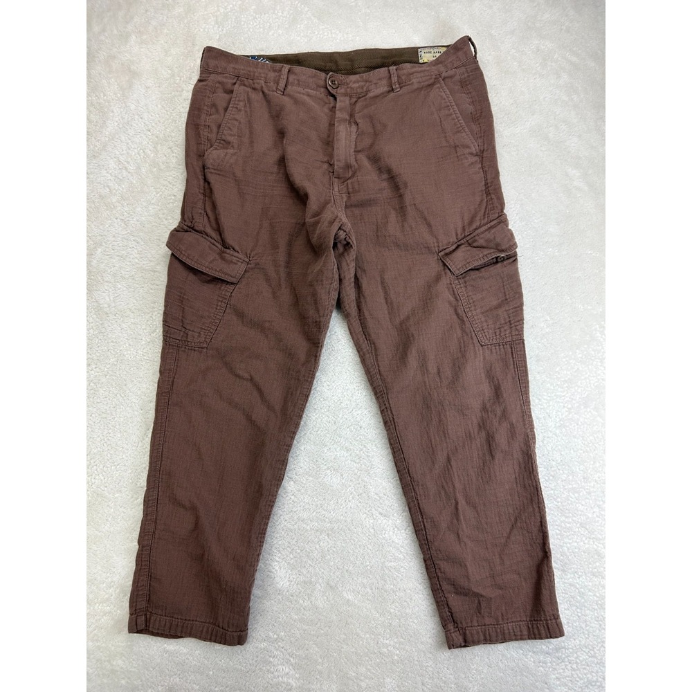 Rare Rabbit Presso-25 Cargo Pants Mens 34 Dusky Brown Everyday Wear Relaxed Fit